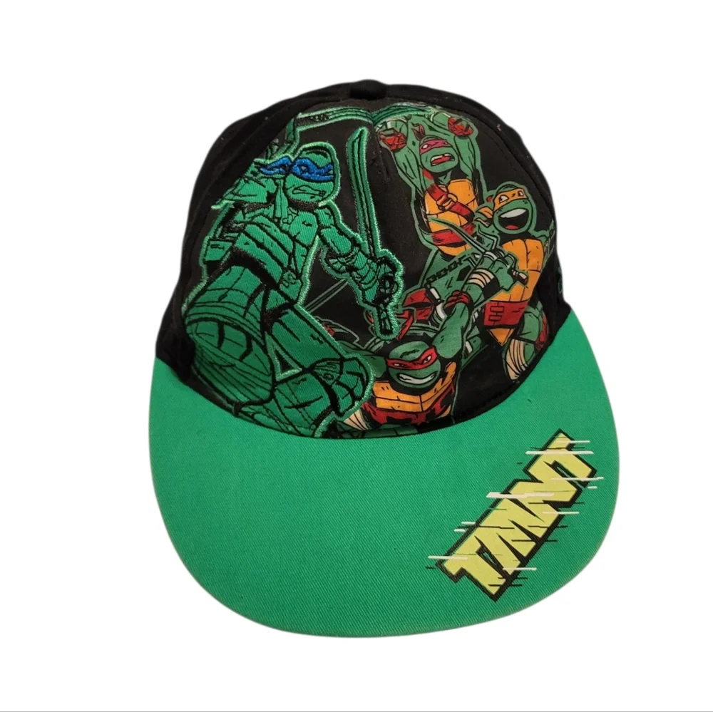 Vintage TMNT Youth Adjustable Hat Cap Teenage Mutant Ninja Turtles Retro OS